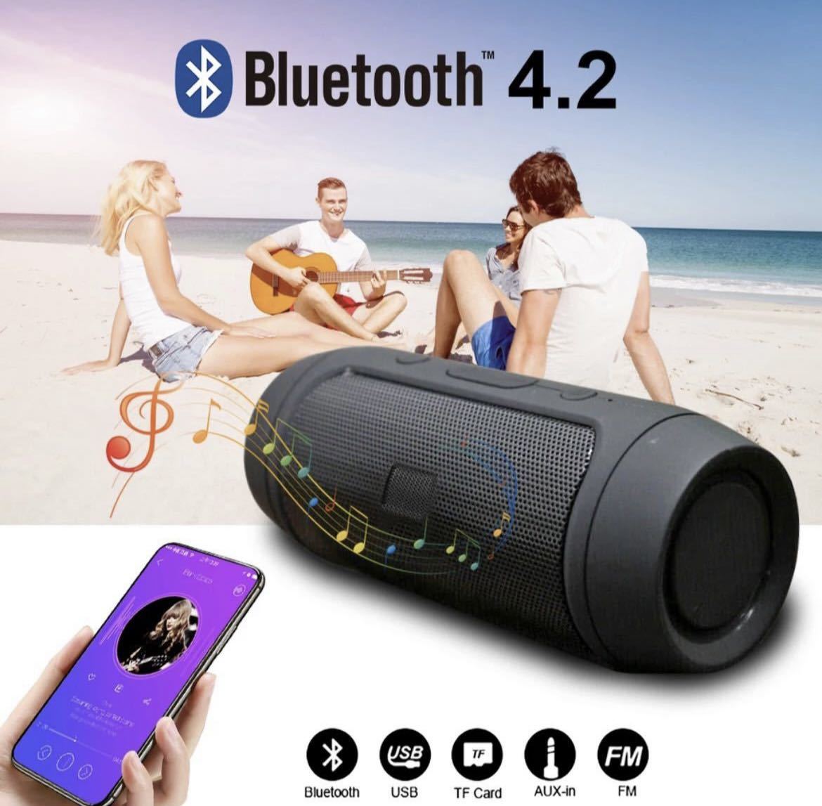 全3種類 要1種類選択 ミニBluetoothスピーカー ポータブル Bluetooth ポータブルスピーカー 防水 ワイヤレス FM ラジオ オーディオ 401_画像2