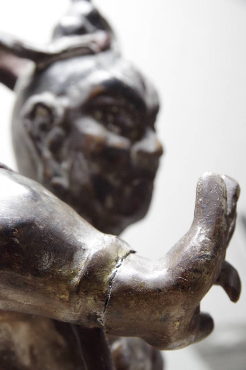 仏教美術 仁王像 阿吽 阿形 吽形 一対 置物 銅器 古美術品 金剛力士 仏教美術 仁王像 阿吽 阿形 吽形 一対 置物 銅器 古美術品 金剛力士