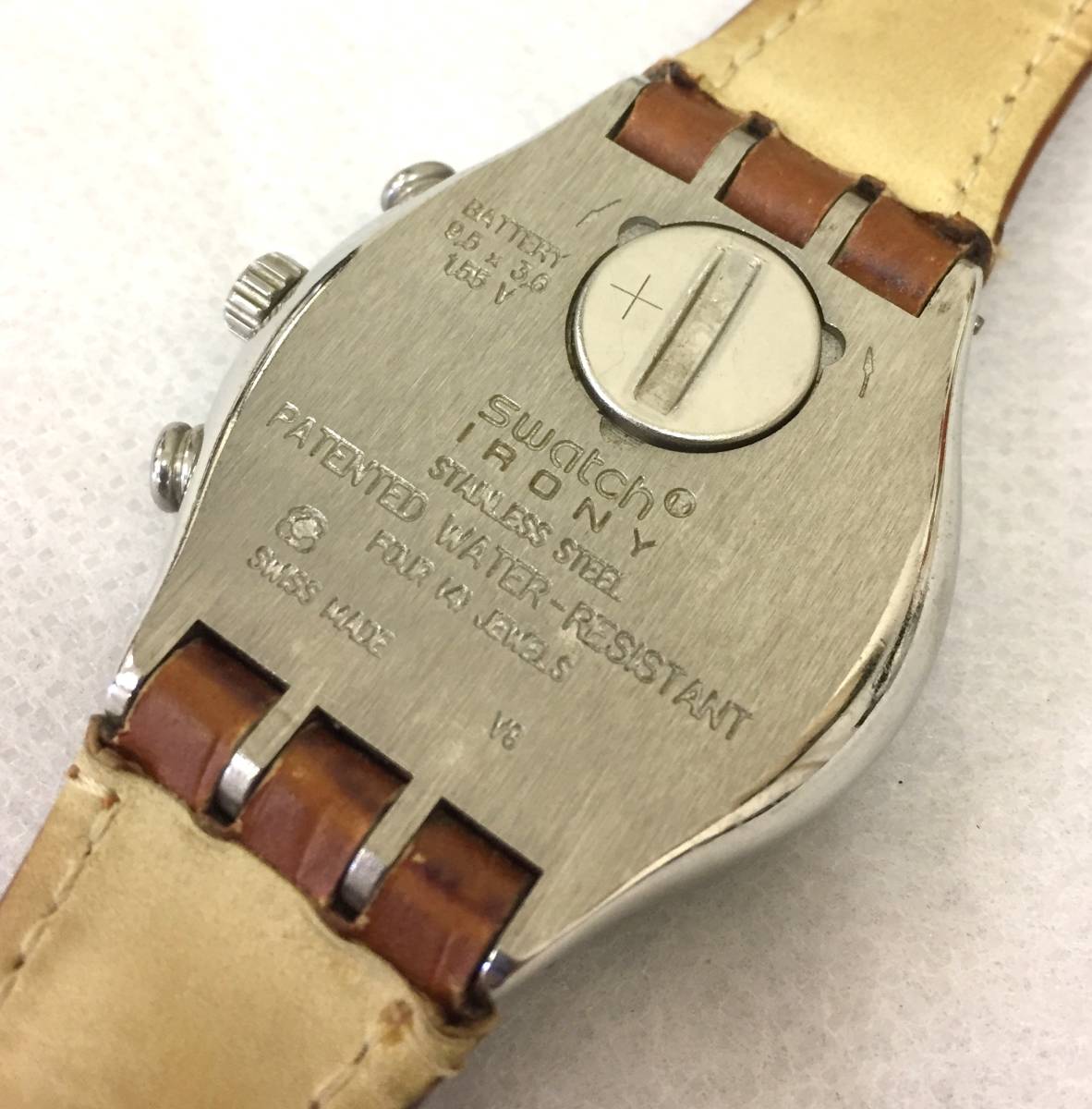1円~SWATCH IRONY スウォッチ アイロニー クロノグラフ 腕時計