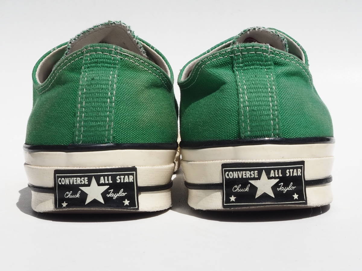 US 10 1/2 ・29cm Converse チャックテイラー LO CT70 緑 キャンバス 海外限定モデル_画像4