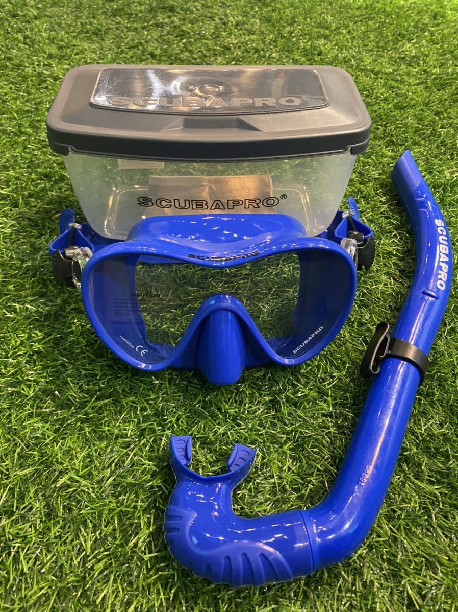  новый товар SCUBAPRO( Scubapro ) TRINIDAD MASK дайвинг свободный дайвинг маска APENA snorkel combo голубой 