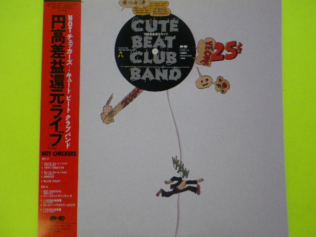 LP/NOT The Checkers - cute beet Club band < jpy height difference . restoration Live > poster ( both sides ) attaching *5 point and more together ( postage 0 jpy ) free *