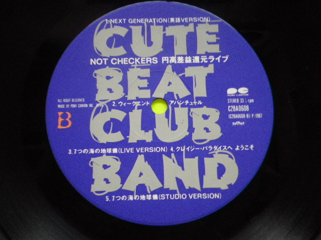LP/NOT The Checkers - cute beet Club band < jpy height difference . restoration Live > poster ( both sides ) attaching *5 point and more together ( postage 0 jpy ) free *