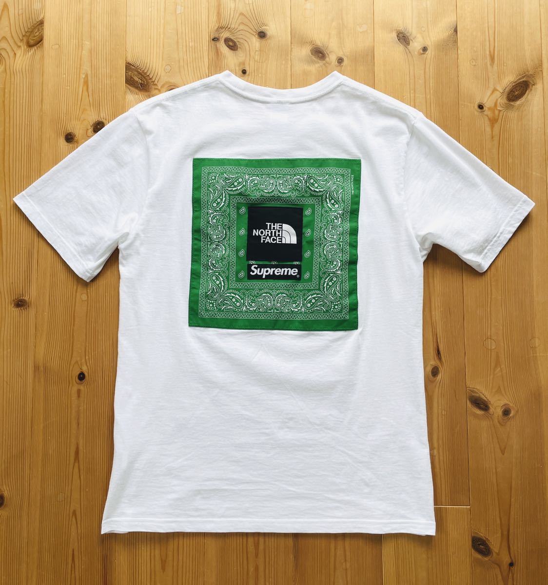 1円スタート！】美品 Supreme / The North Face Bandana Tee White