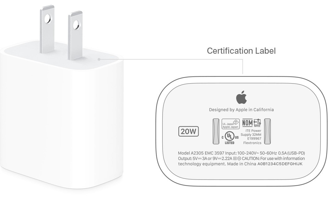 もあなさん専用Apple 20W USB-C電源アダプタ MHJA3AM A