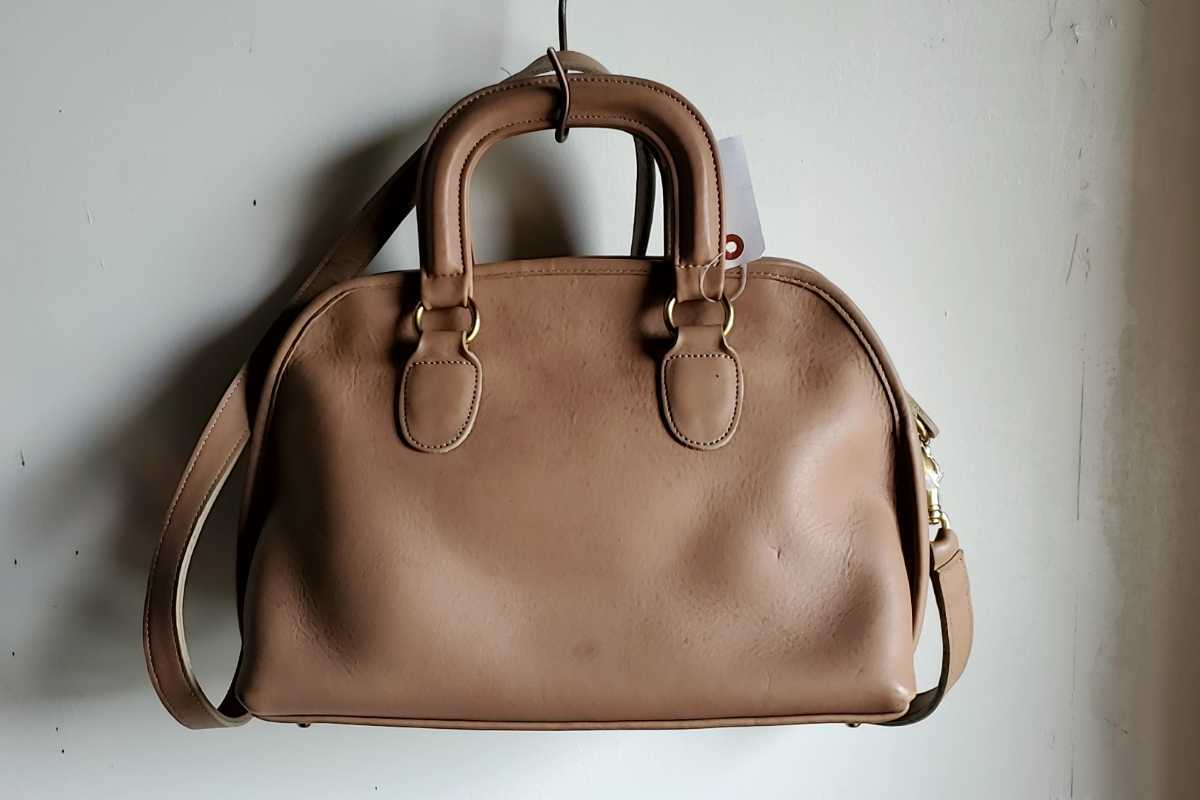 665*~90s USA made Old Coach OLD COACH shoulder bag No.A4C-9903 beige 2WAY bag handbag retro America made used USED