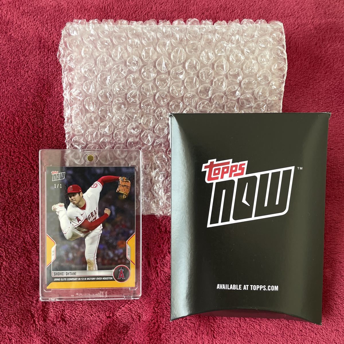 希少1枚限定 大谷翔平 2022年 Topps Now 525 伝説のノーラン