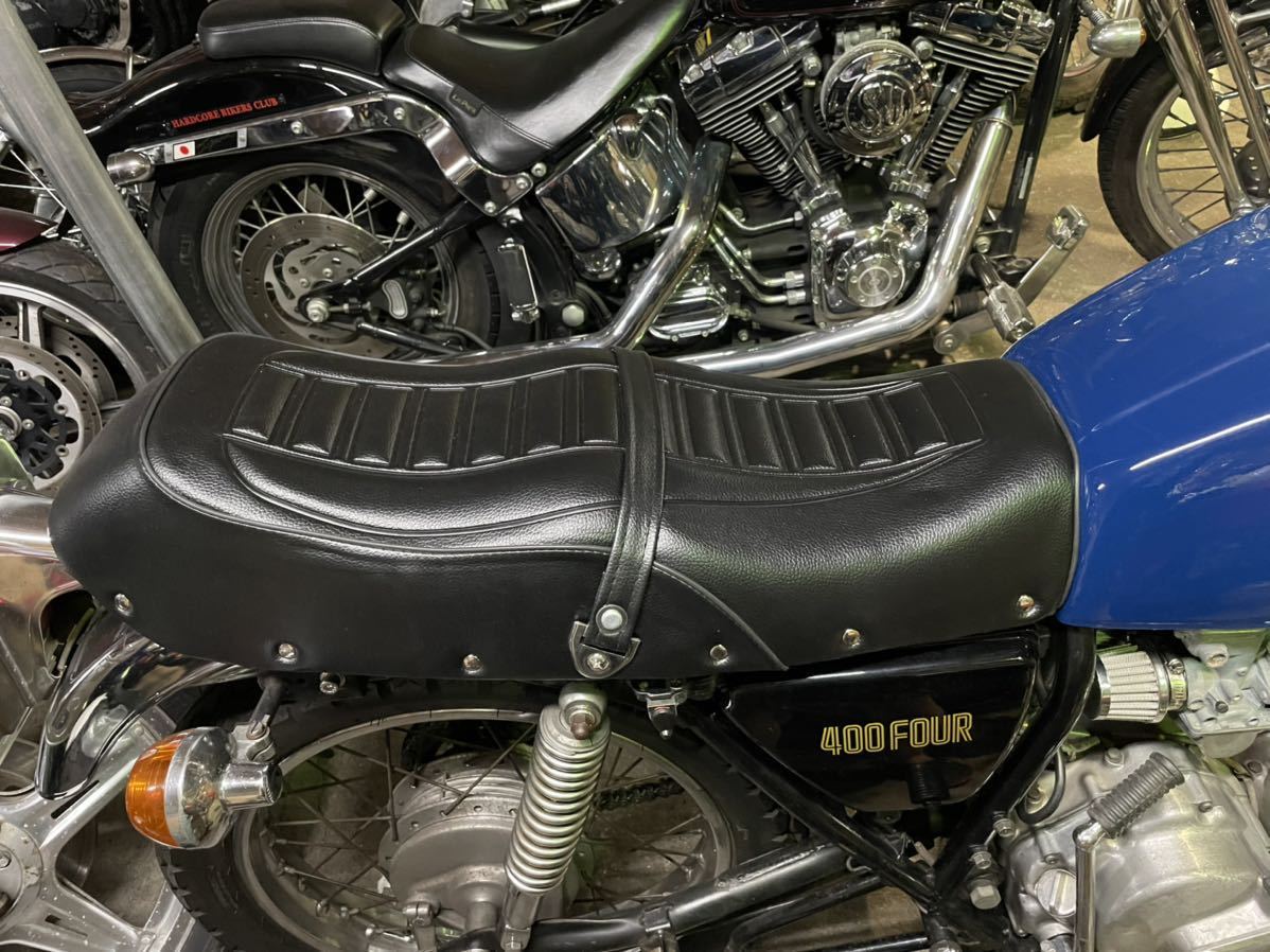 旧 CB400F ヨンフォア ダブルアンコ抜きシート タックロール 398 旧 CB400F ヨンフォア ダブルアンコ抜きシート タックロール 398