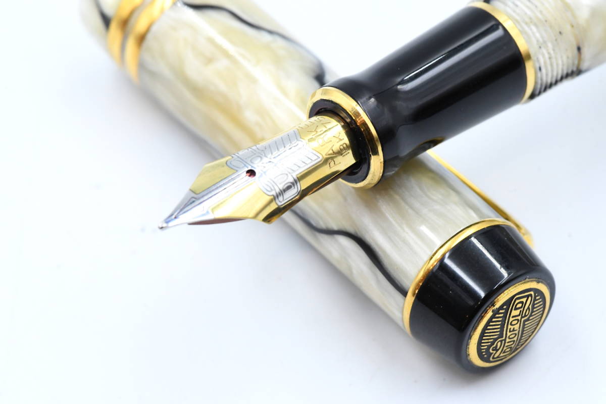 PARKER パーカー DUOFOLD デュオフォールド 万年筆 パール ブラック