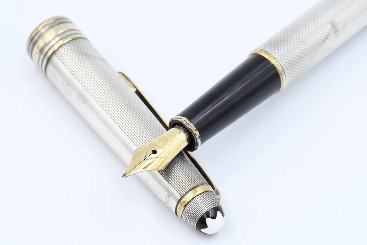 MONTBLANC モンブラン MEISTERSTUCK マイスターシュテュック 4810 925 14K 全金 シルバー 万年筆_画像1