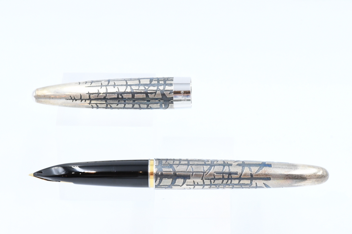 PILOT パイロット シルバーン 18K-750 T570 スターリングシルバー SV925 冬木立 万年筆_画像3