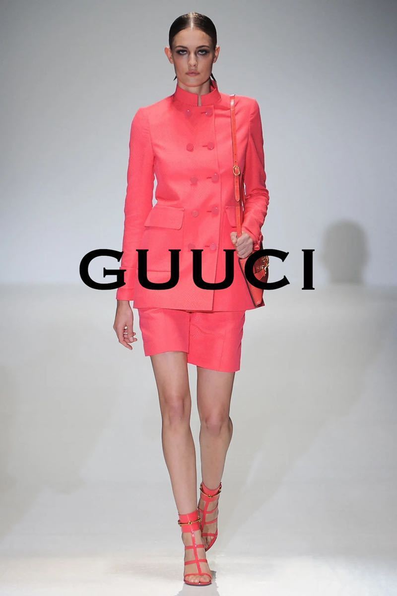 2013.SS 国内正規美品□GUCCI/グッチ_シルクジャケット/春夏ダブル