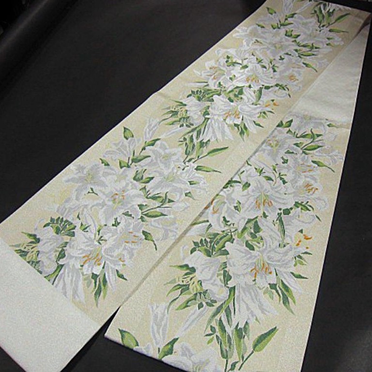 週末限定タイムセール》 新柄 新品 西陣織高級六通柄袋帯 豪華 満開の
