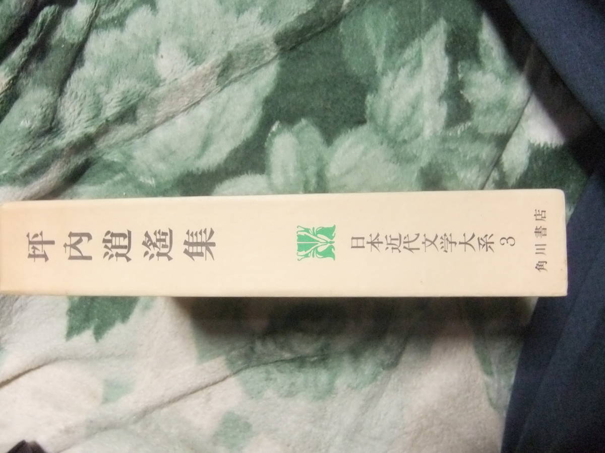 日本近代文学大系3 坪内逍遥集　　角川書店　　小説神髄　当世書生気質_画像2