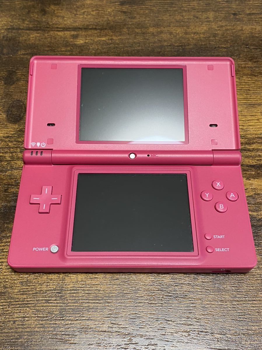 送料無料 Nintendo DSi 本体 ピンク 動作確認済 任天堂 アダプタ 箱 比較的状態良好