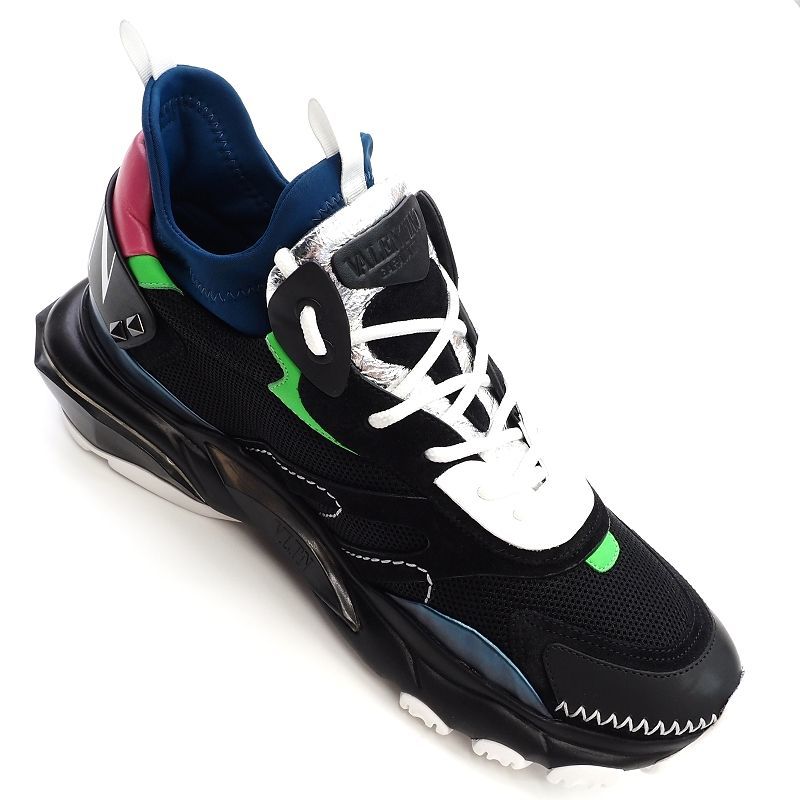 F03191 新品 VALENTINO GARAVANI/スニーカー 【サイズ:44】 ブラック