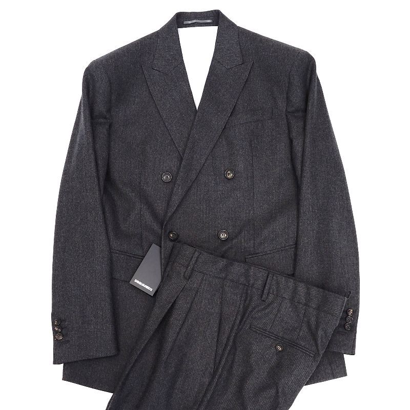 G03323 新品 DSQUARED2 フランネル Wスーツ 【サイズ:50】-