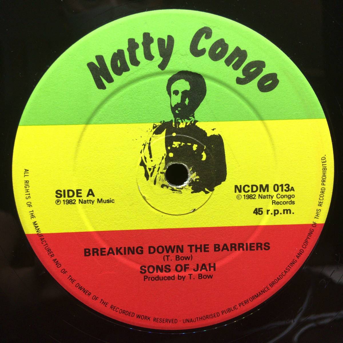 Sons Of Jah / Breaking Down The Barriers　[Natty Congo - NCDM 013]_画像1
