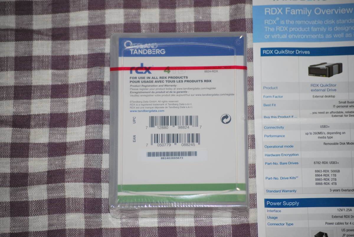 ですのでお ヤフオク! - Tandberg RDX QuikStor 4TB カートリッジ (8824-... ですのでお