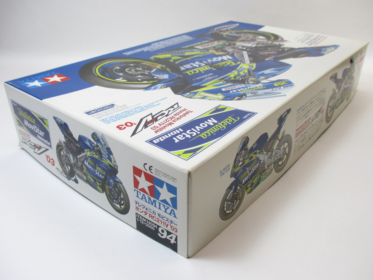 ★TAMIYA★タミヤ★1/12 Telefonica Movistar Honda RC211V '03★テレフォニカ モビスター ホンダ★[S・ジベルノー・加藤大治郎・清成龍一]_画像3