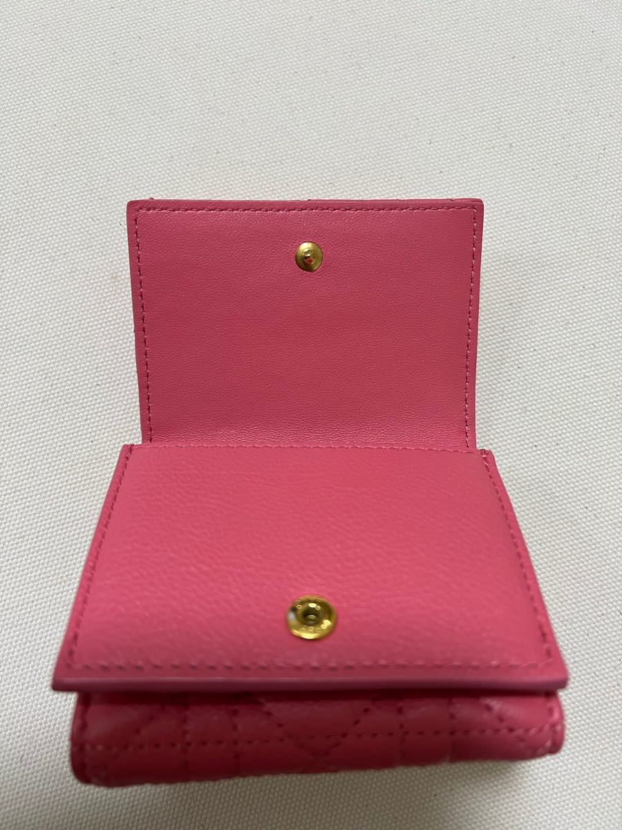 Dior MONTAIGNE 30 カナージュ キルティング 三つ折り財布