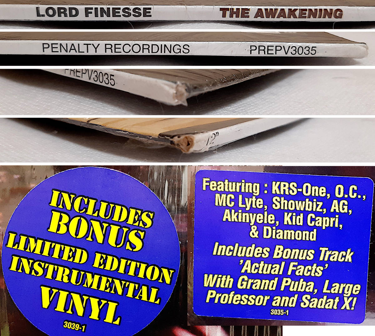 即決送料無料【USオリ盤2LPレコード】Lord Finesse The Awakening (1995年) PREP3035 / ロード・フィネス 3rd Album ヒップホップ名盤