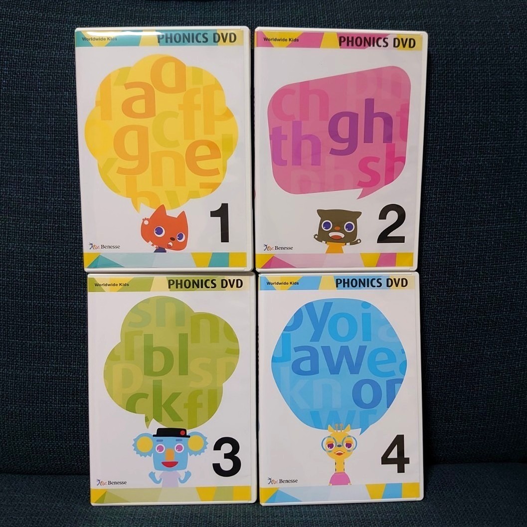 ワールドワイドキッズ フォニックスDVD1~4|Yahoo!フリマ(旧PayPay