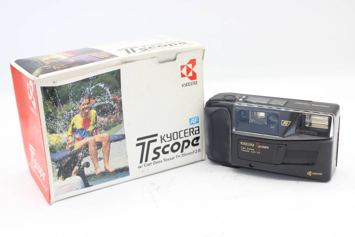 【貴重な元箱付き】 京セラ kyocera T Scope カールツァイス Carl Zeiss 35mm F2.8 コンパクトカメラ 6831