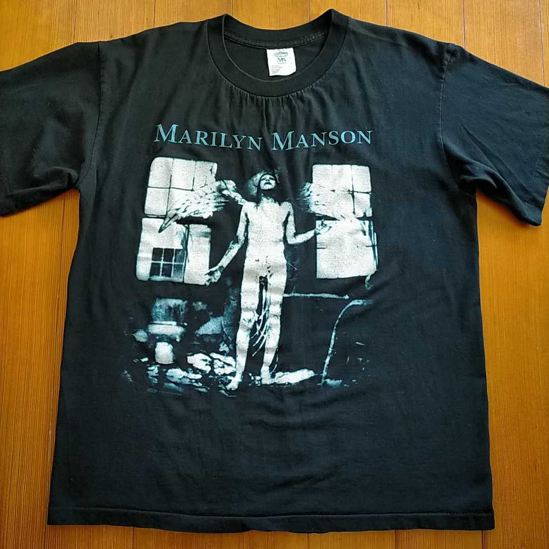 90s Marilyn Manson Tシャツ 黒 ビンテージ マリリンマンソン