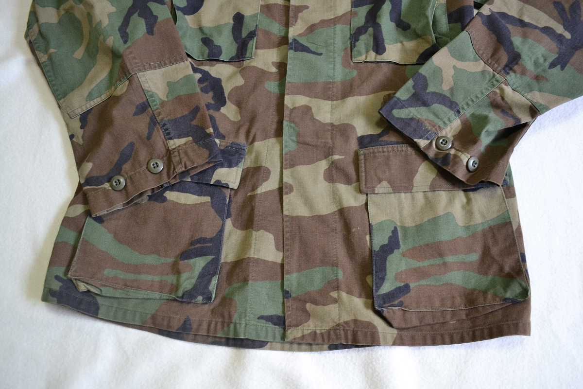米軍 91年製 BDU シャツジャケット MEDIUM-LONG M-L ウッドランドカモ 迷彩 U.S.ARMY ビンテージの画像6