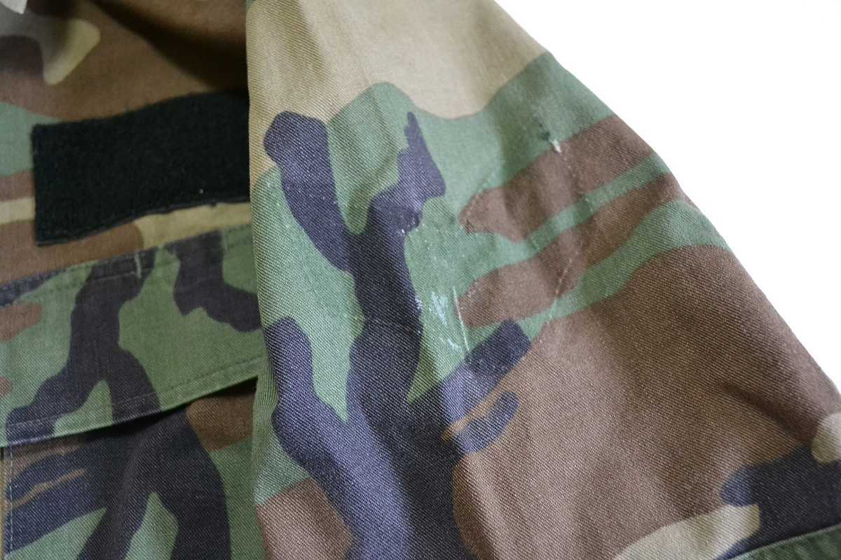 米軍 91年製 BDU シャツジャケット MEDIUM-LONG M-L ウッドランドカモ 迷彩 U.S.ARMY ビンテージの画像7