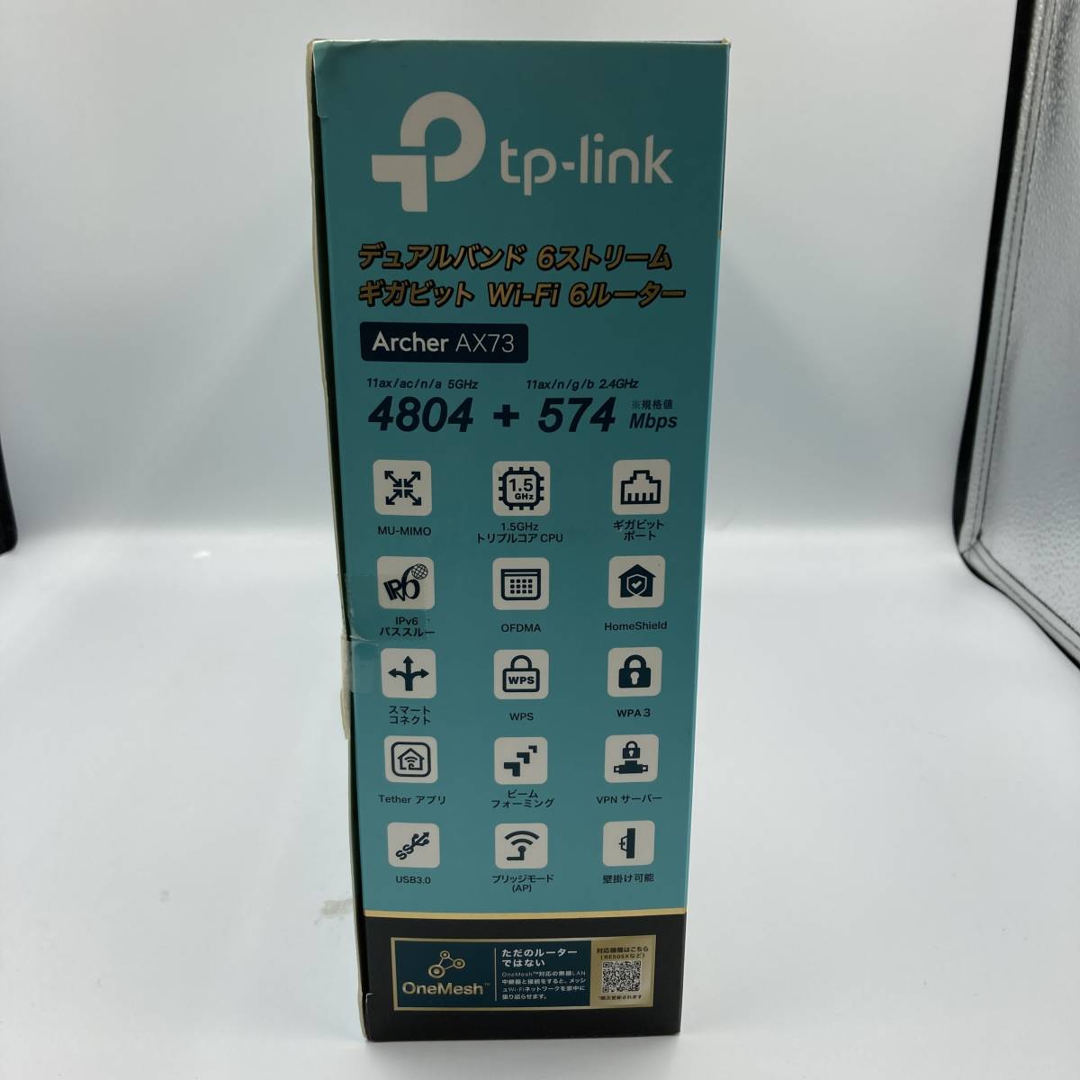 【美品】TP-Link WiFi ルーター AM-1480-R1 WiFi6 PS5 対応 無線LAN 4804 Mbps (5 GHz) + 574 Mbps (2.4 GHz) OneMesh対応 Archer AX73