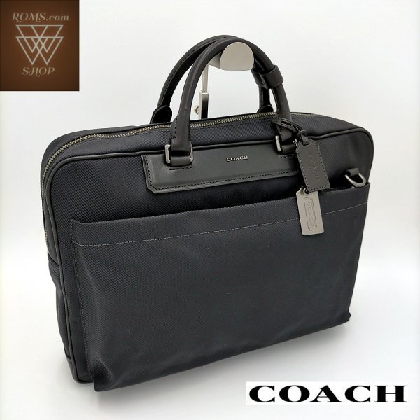 COACH】コーチ ビジネスバッグ ブラック 袋付 美品 正規品