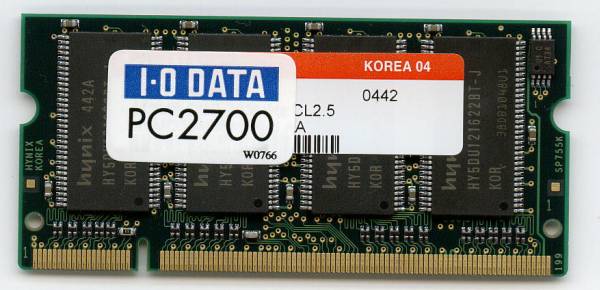 I/O DATA SDD333-512M PC2700(SDD266-512M interchangeable ) 200Pin 512MB prompt decision affinity guarantee used 