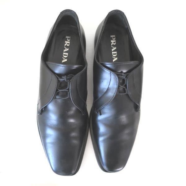 プラダ PRADA ビジネスシューズ 革靴 黒 10（28cm相当） | web
