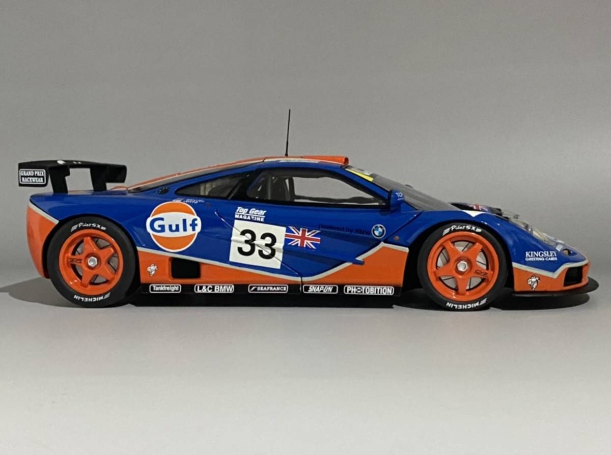 1/18 McLaren F1 GTR BMW Motorsport 24h Le Mans 1996 #33 Gulf Racing ◆ Bellm, Weaver, Lehto ◆マクラーレン BMW 6.1L V12_画像8