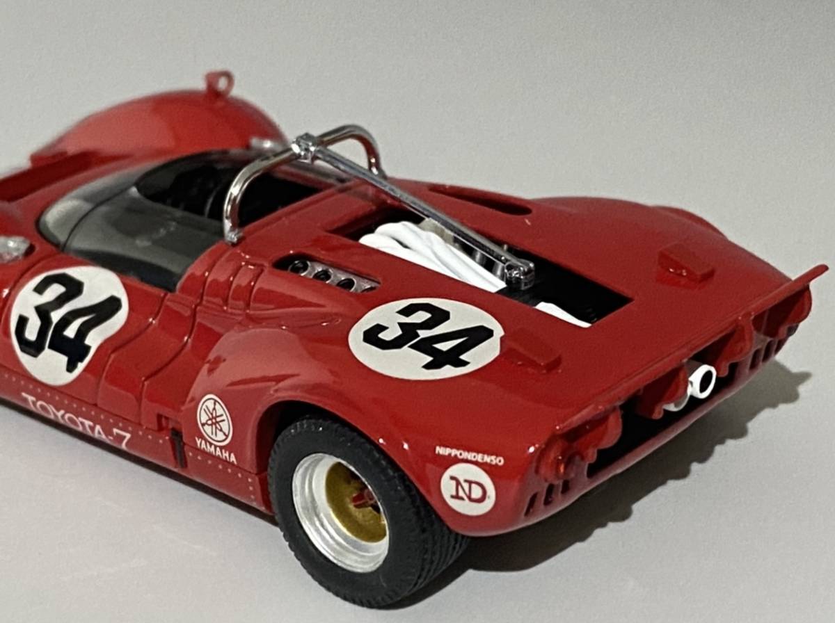 100円〜 Ebbro 1/43 Toyota 7 Japan Can Am #34 ◆ Shihomi Hosoya 1968 Fuji 200 Mile Race ◆ エブロ トヨタ 日本 カンナム_画像9