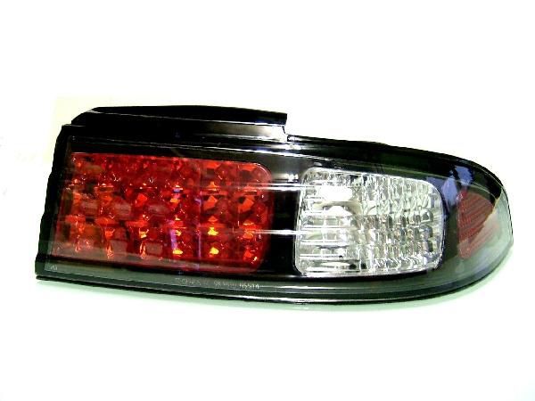 送料無料 日産 シルビア S14 LED JDM ブラック リヤ テールランプ 左右 セット 黒 前期 後期 テールライト テール_画像2