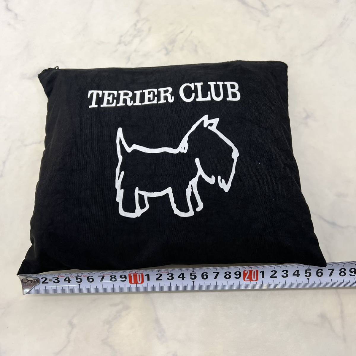 新品同様 1回のみ使TERIER CLUB トートバッグ 収納ポーチ付き 黒 ブラック lovely dog fine day 犬 わんちゃん_画像8