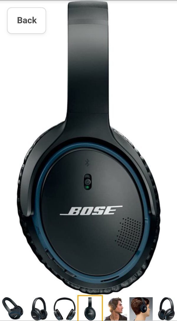 Bose SoundLink AE II Bluetooth Compatible Around Ear Wireless Headphones black_画像1