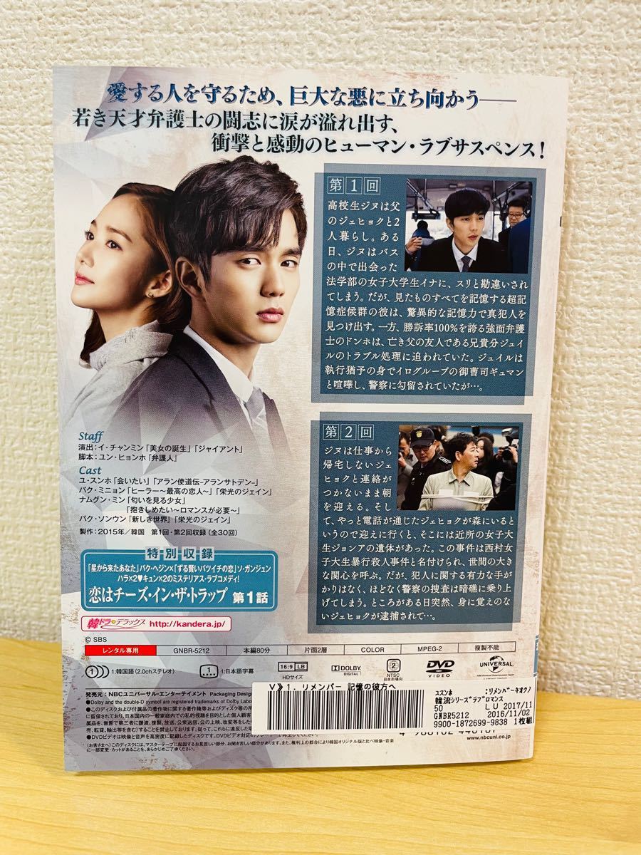 リメンバー～記憶の彼方へ～ DVD  1〜16全話 レンタル落ち DVD