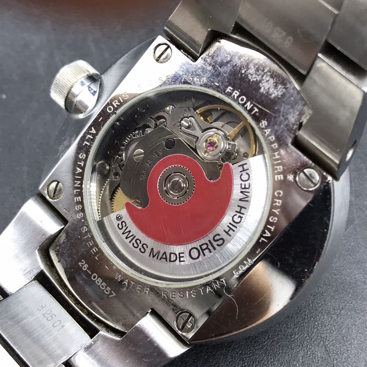 1 ORIS【オリス】スケルトン スイス製 AT/自動巻 メンズ腕時計 高級品