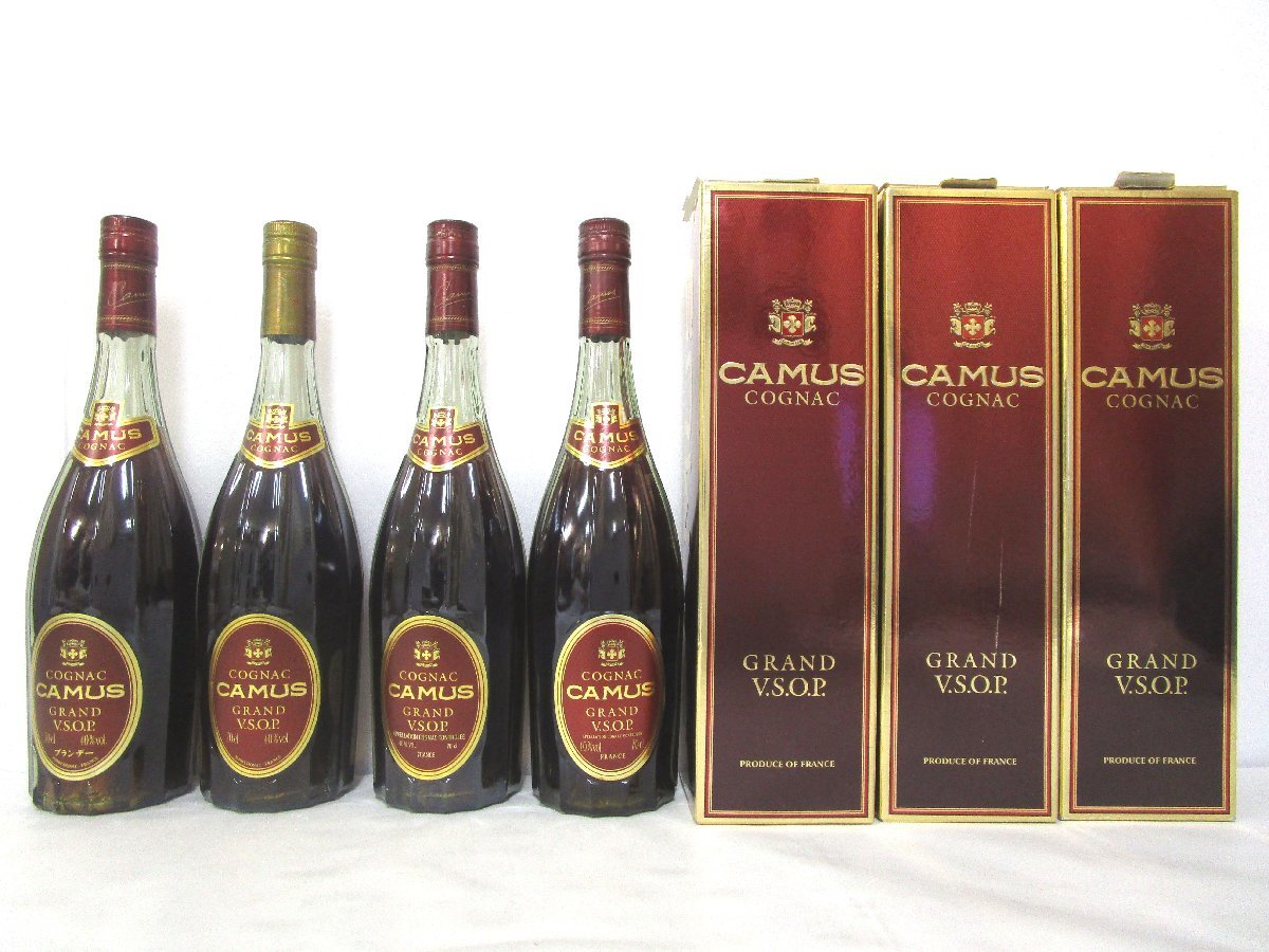 大人気☆ 【古酒】CAMUS 4本set コニャック - 通販 - www