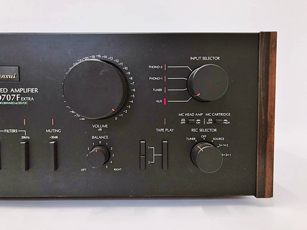 現状渡し 通電確認のみ Sansui サンスイ AU-D707F プリメインアンプ