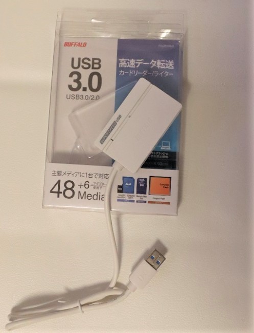  Buffalo USB карта Lee daUSB3.0 высокая скорость данные пересылка устройство для считывания карт / зажигалка белый 
