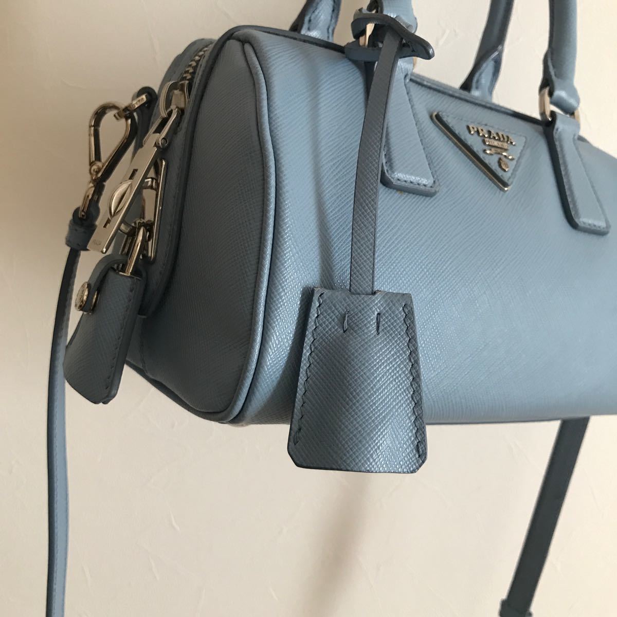 美品 PRADA プラダ 2way ミニボストンバッグ ショルダーバッグ