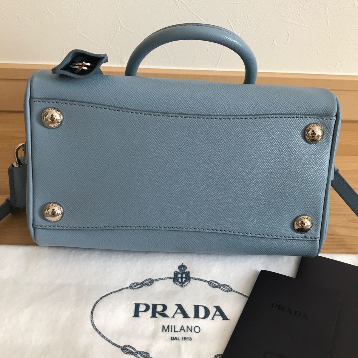 美品　PRADA プラダ　2way ミニボストンバッグ　ショルダーバッグ　ハンドバッグ