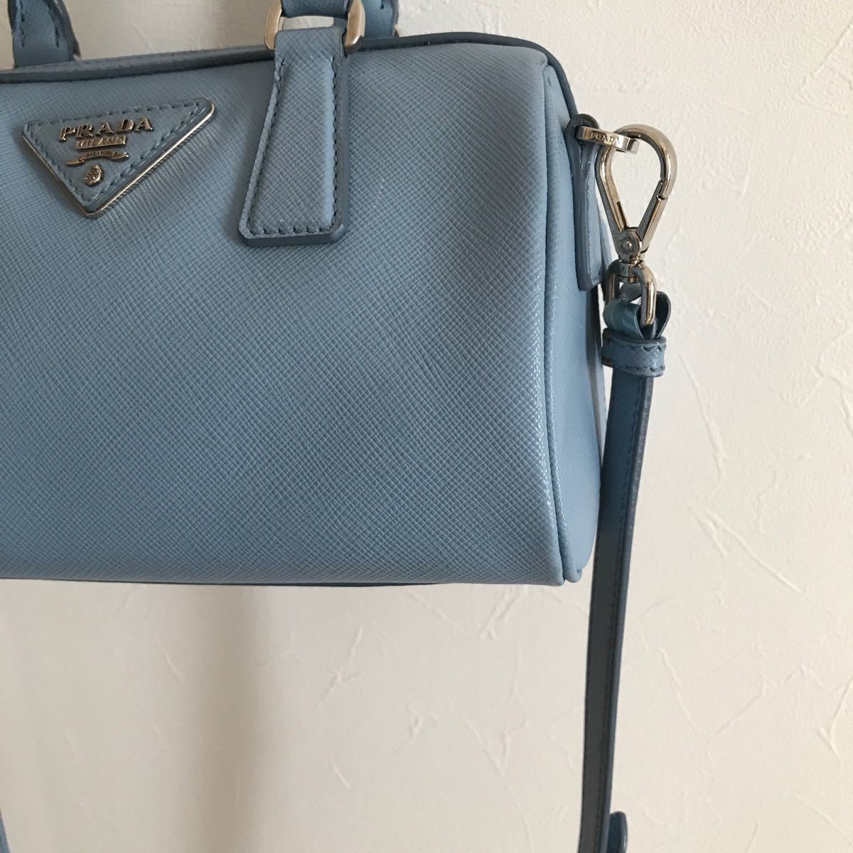 美品　PRADA プラダ　2way ミニボストンバッグ　ショルダーバッグ　ハンドバッグ