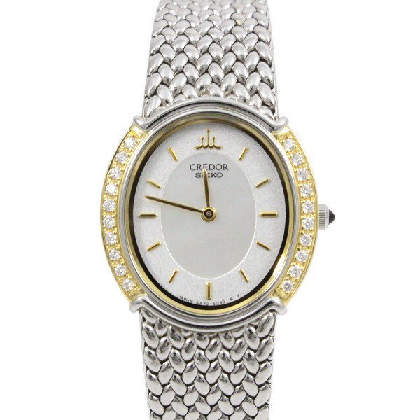 SEIKO セイコー クレドール 18KTダイヤベゼル クォーツ レディース