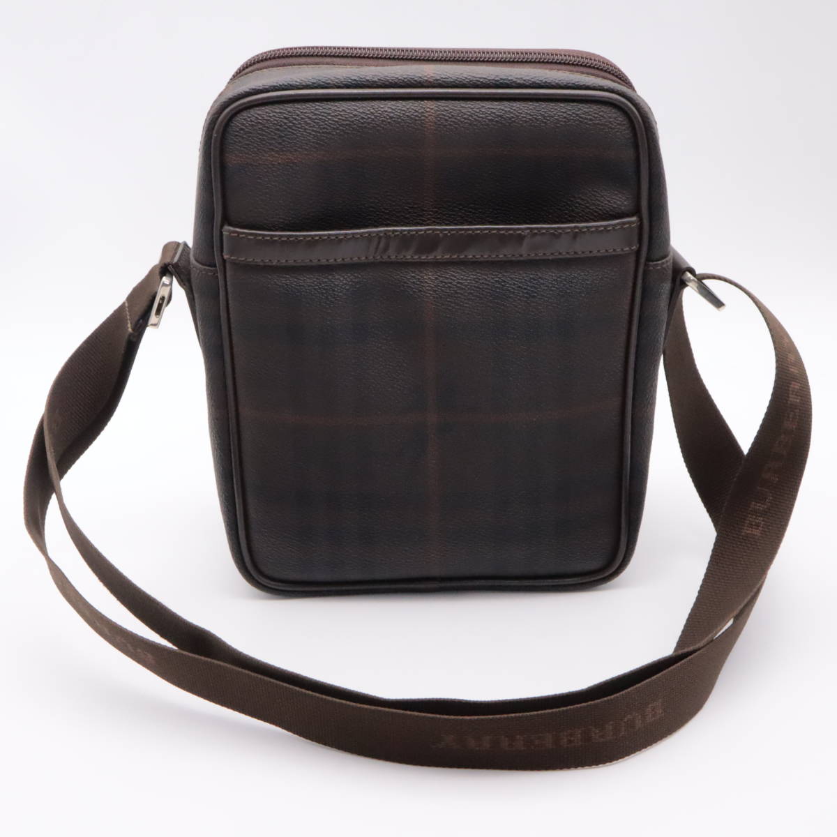 ◇◇Burberry バーバリー ショルダーバッグ チェック柄 ダークブラウン